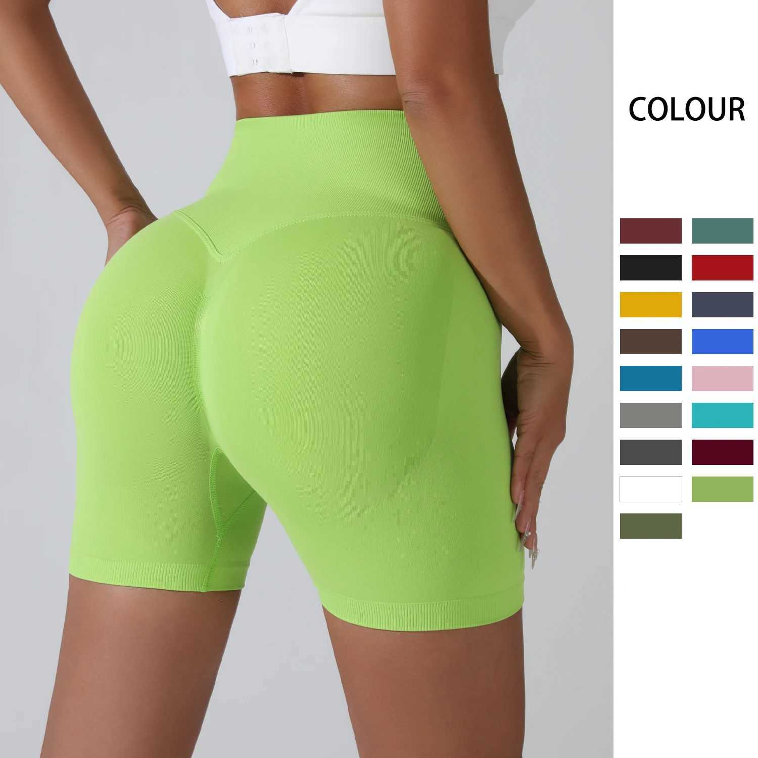 Womens High-Waist Breathable Yoga Shorts for Summer Running Short Tights Leggings Cycling Workout Gym Shorts Sports Shorts XJ250724