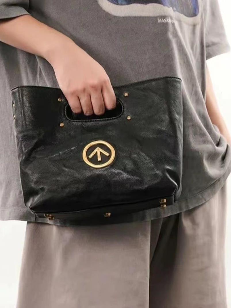 New free designer bag new genuine leather women's bag Niche handbag handheld shoulder bag new free designer bag