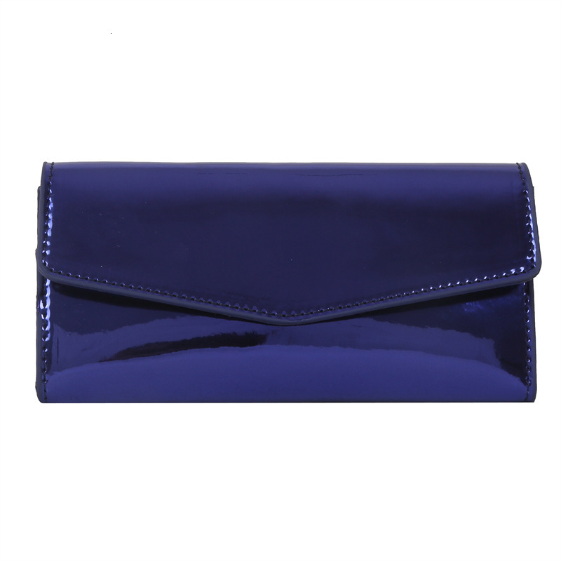 Free Shipping Designer Bag New Korean Style Long Women's Wallet Card Clip Student Wallet Fashionable And Elegant Solid Color Glossy Handbag