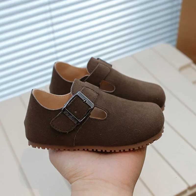 2024 Spring Autumn Childrens Casual Simple Mary Jane Shoes Versatile Non-slip Boys Girls Leather Shoes XJ250724