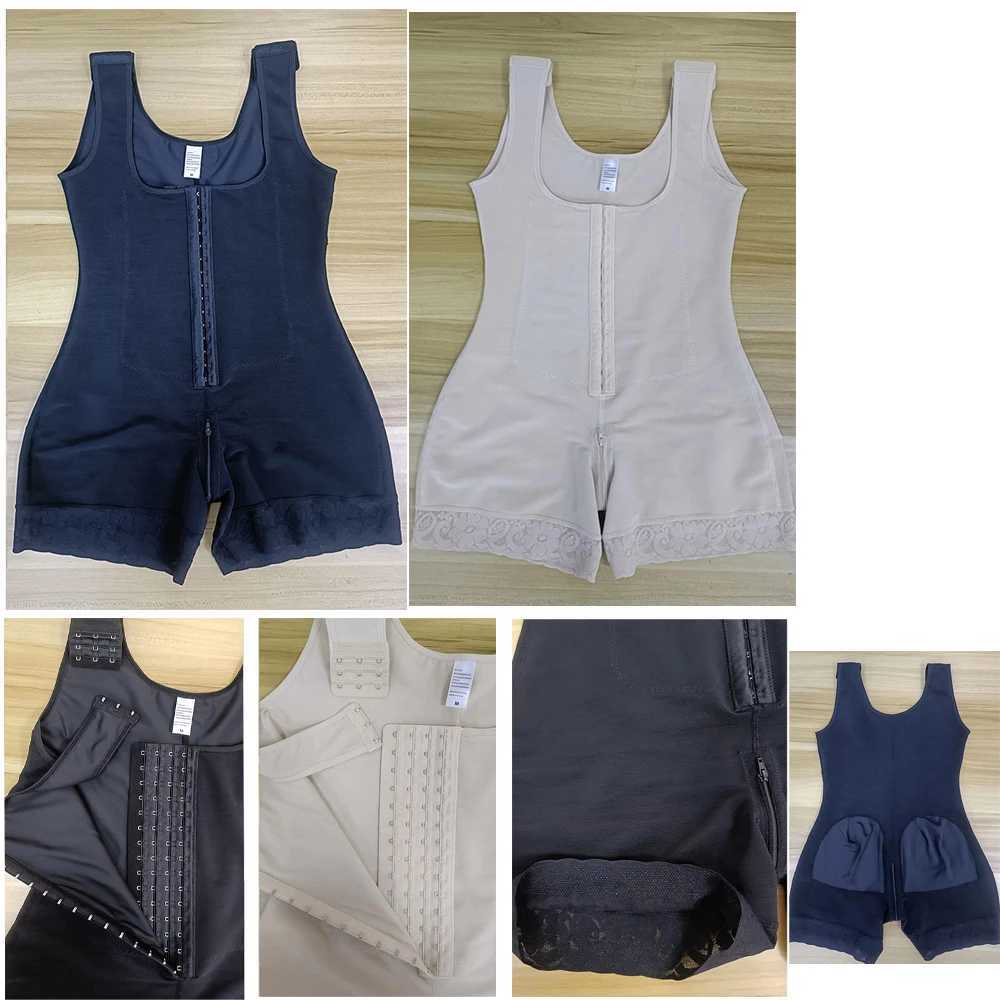 Body Shapewear Colombian Girdles Women High Compression Reducing and Shaping Panties Hooks Full Body Shaper Abdomen Control W250724