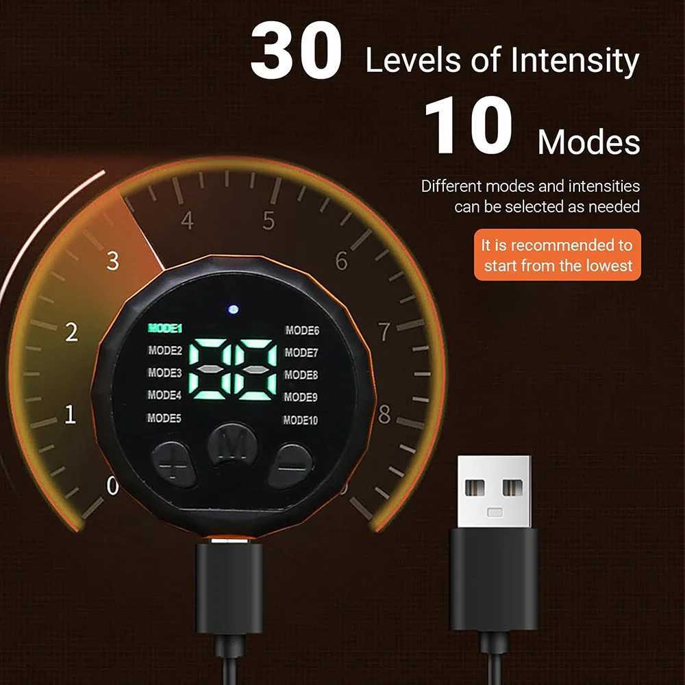 Electric Muscle Stimulator Smart Muscle Toner EMS Abdominal Toning Belt Rechargeable Portable Slimming Massager Fitness Equipment W250724