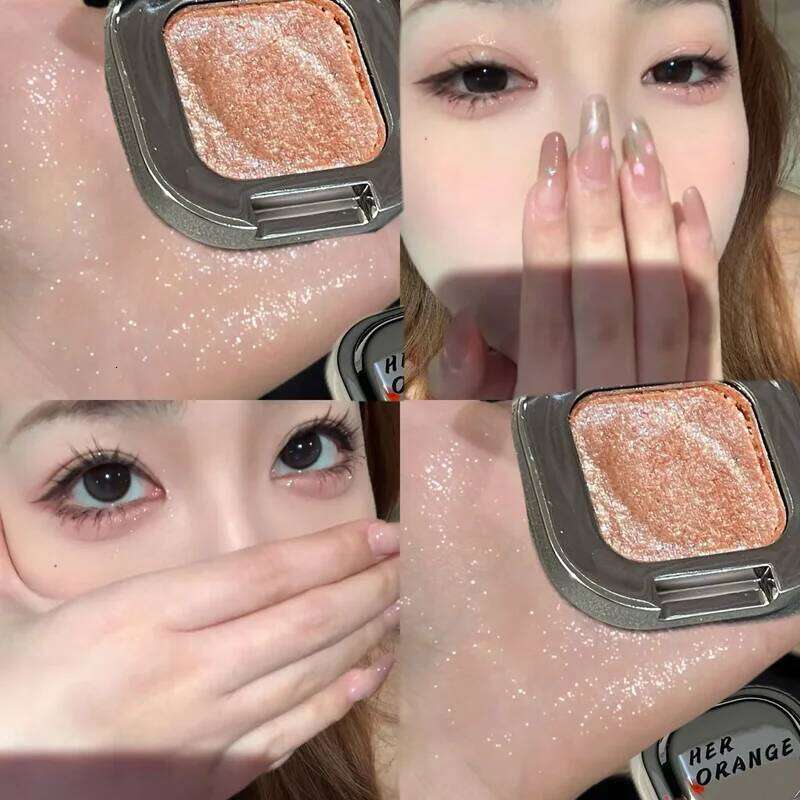 Square Dia Ice ple Pearlescent Eyeshadow Palette Makeup High Gloss Sparkling Shiny Single Eye Shadow Brightening Silkworm X250723 X25