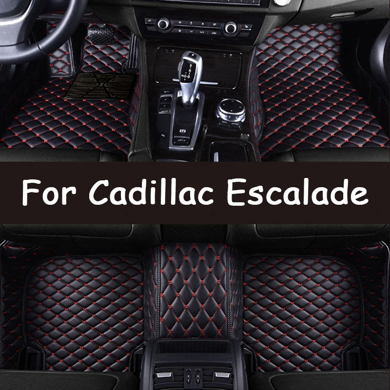 Car Floor Mats For Cadillac Escalade Seven Seats 2007 2008 2009 2010 Custom Auto Foot Pads Carpet Cover Interior Accessories