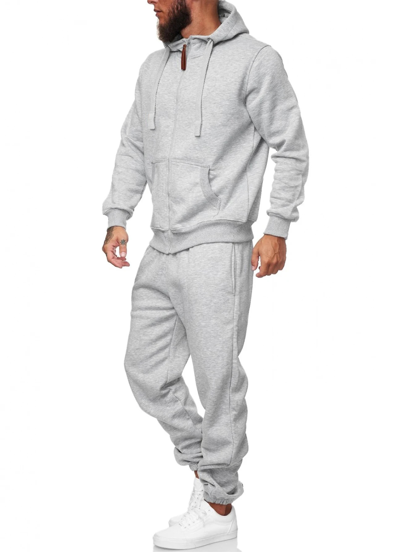 Sweat suits men Tracksuits 2 Piece sets Athletic Jogging suits Hoodie Casual Long Sleeve Zipper Outfits for men 250717