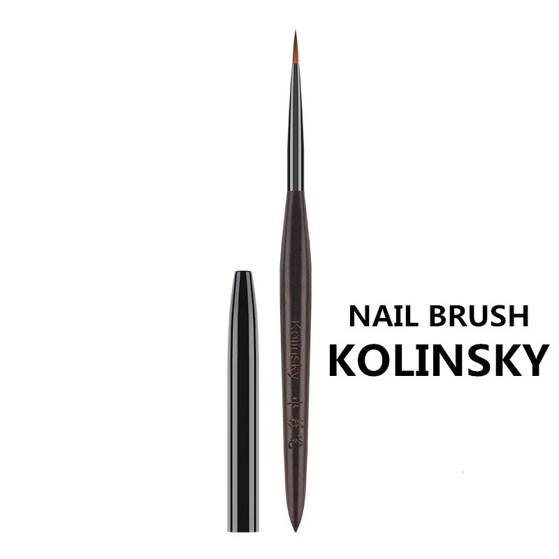 Different Colored Handle Kolinsky Hair Nail Acrylic Brush Liquid Powder DIY Nail Drawing Nail Art Bruses 250716