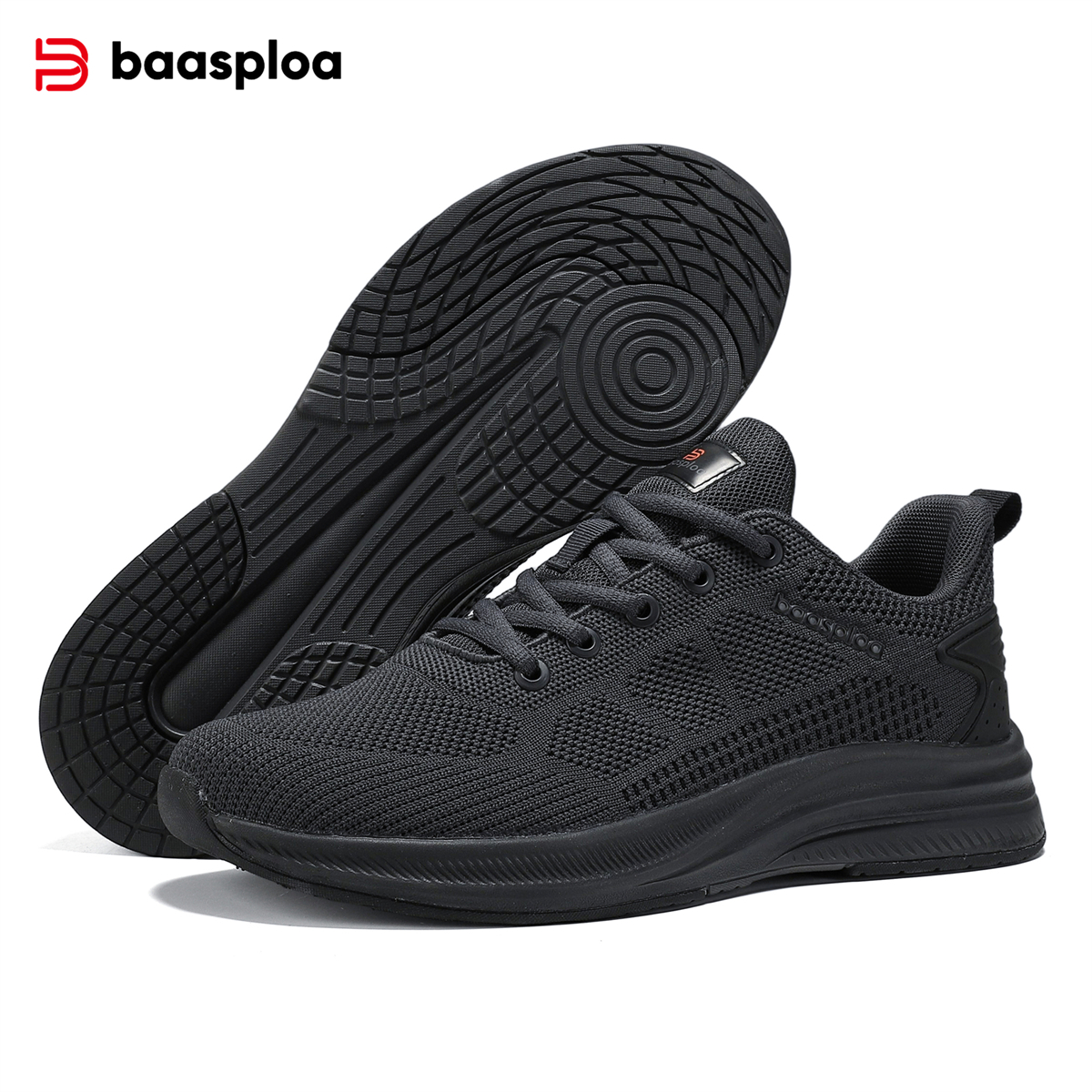 Baasploa Men Running Shoes Lightweight Breathable Tennis Shoes Sports Shoes Casual Fashion Men Walking Shoes Non-slip Sneakers