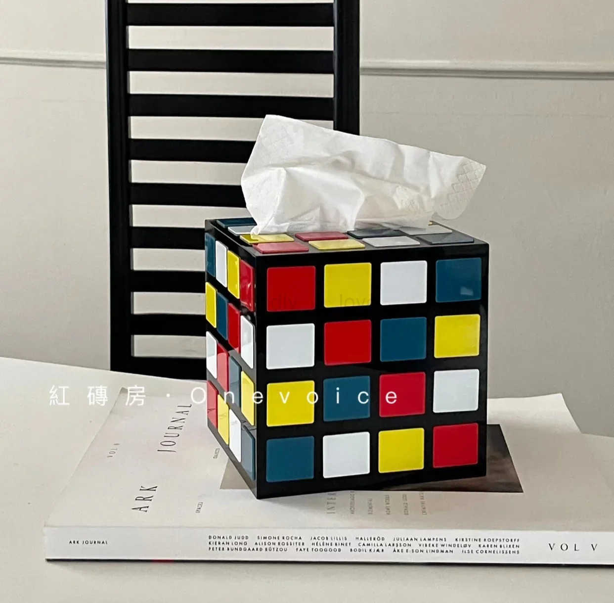 Magic Cube Tissue Box Cover Magic Cube Napkin Holder - Retro Home Decor M250724