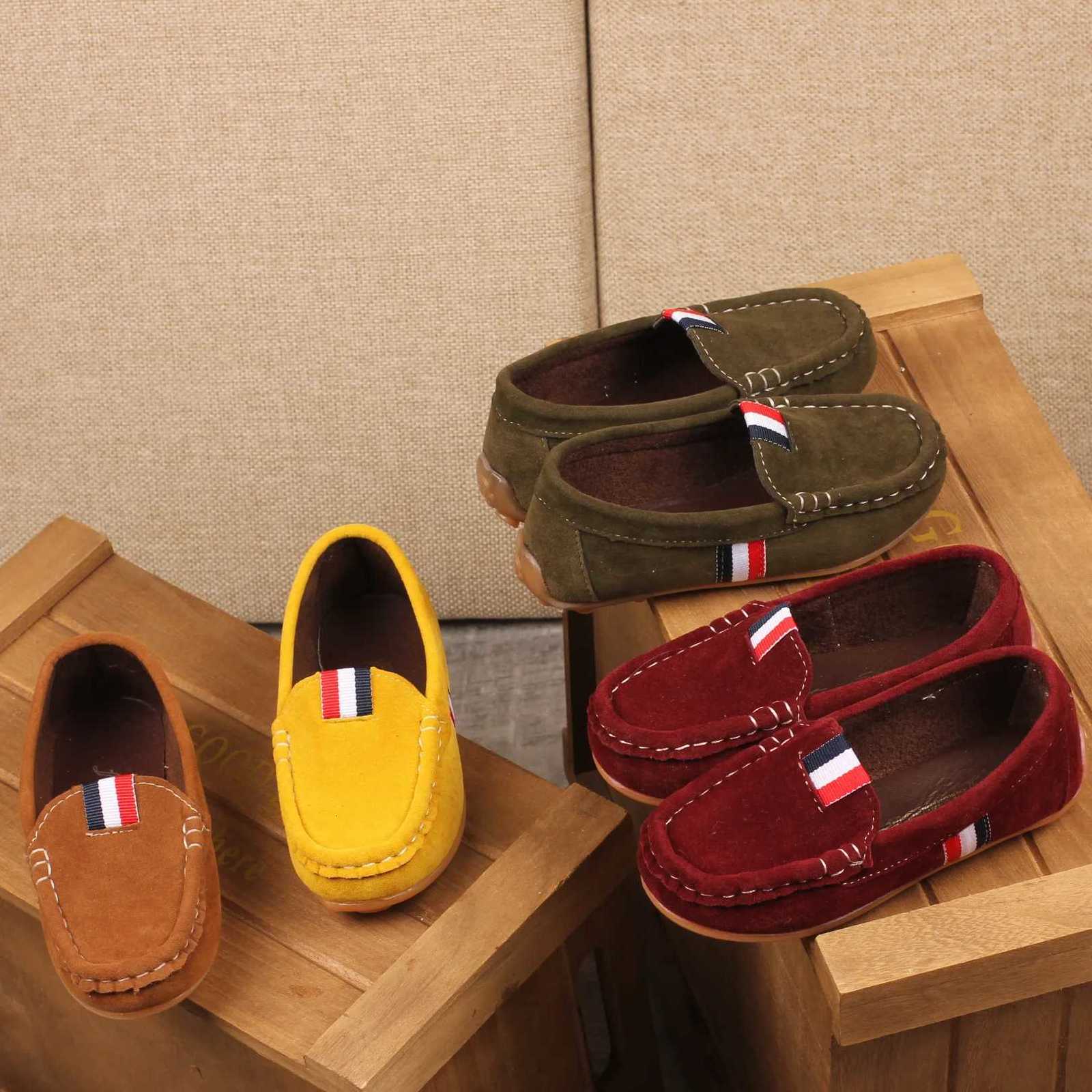 Fashion Boys Shoes Kids Children Soft Flats Sneakers Casual Shoes For Toddler Big Boy Classical Design British All-match Loafers XJ250724