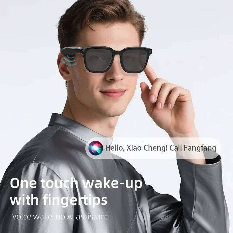 Meta Glasses 2025 New AI Shooting Smart Glasses 1080P Video Recorder Voice Assistant Music Bluetooth Connectivity Anti Blue-Light Sunglasses