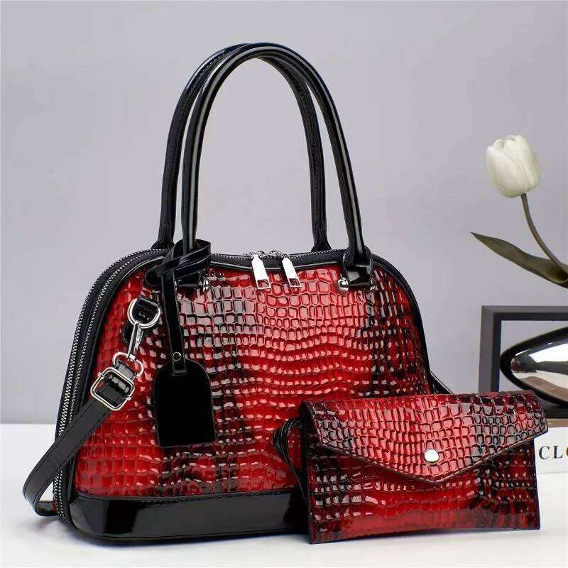 Women's Bags Designer Trend Two Piece Set Women's Layers Brand Tote Bag Leather Handbags Designer Ladies Crossbody Shoulder Bags