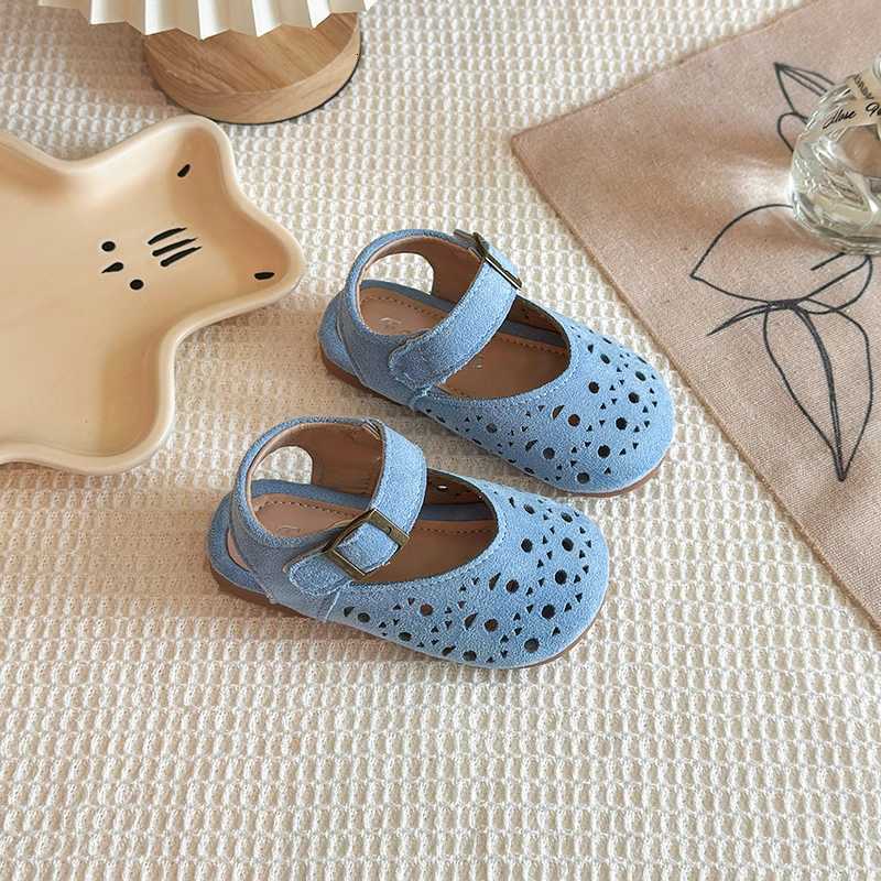 Children Princess Shoes Hollow-out Concise Sle Breathable Kids Flat Shoe Three Colors Summer All-match Comfortable Girls Shoe 23-34XJ250724