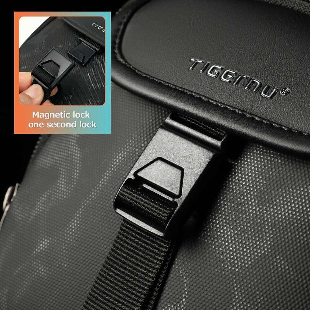 New Fashion Multi-Pocket Chest Bags With Innovative Zipper Design Splashproof Shoulder Bag Large Capacity Traveling