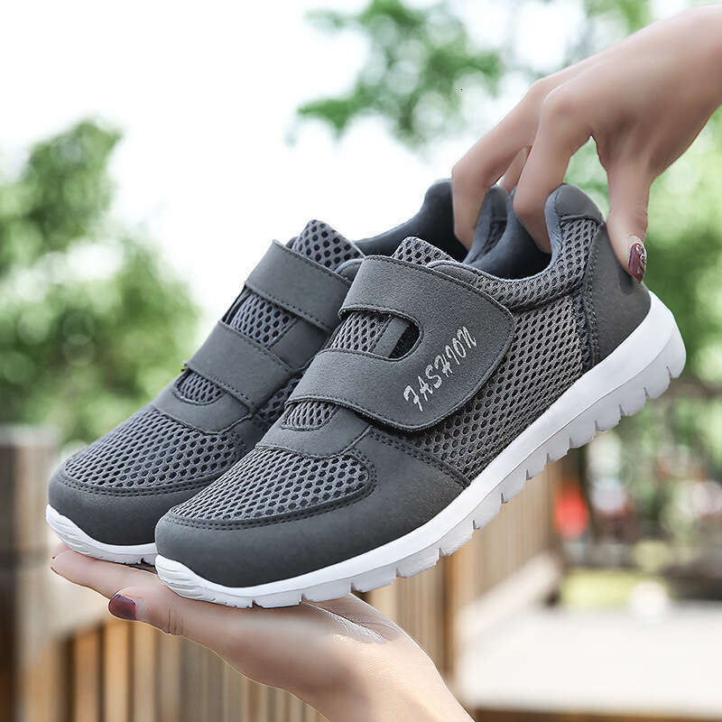 Middle-aged and Elderly Walking Men's Morning Exercise Square Dance Sports Running Women's Safety Outdoor Mesh Shoes