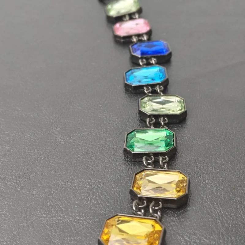 Colour Agate Crystal Pants Chain Men And Women Ones Waist Accessories Gothic Ethnic Style Y2K KeyChain Wholesaler 250722