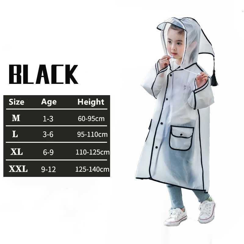 1-10 Years Kids Raincoat Boys Girls Rain Jackets Cartoon Rain Coat Outfits Transparent Rainwear Baby Waterproof Childrens Clothes R250724