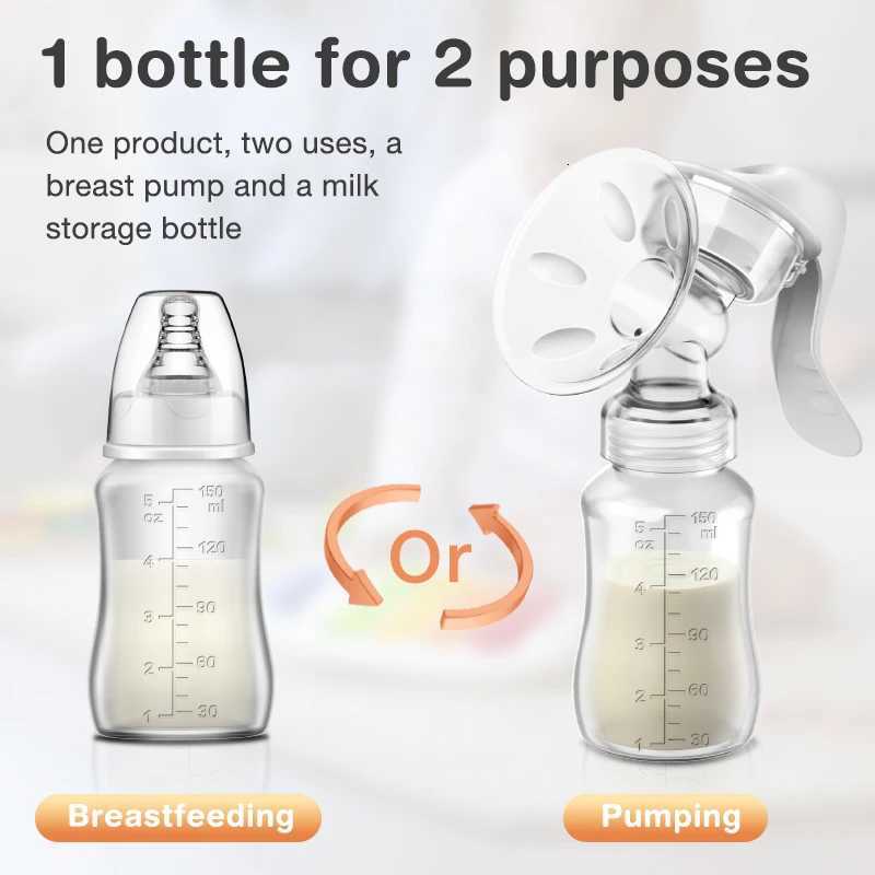 2025 New Breast Pump Baby Nipple Manual Suction Milk Pump Baby Feeding Breast Pumps Milk Bottle Sucking Postpartum Supplies X250724