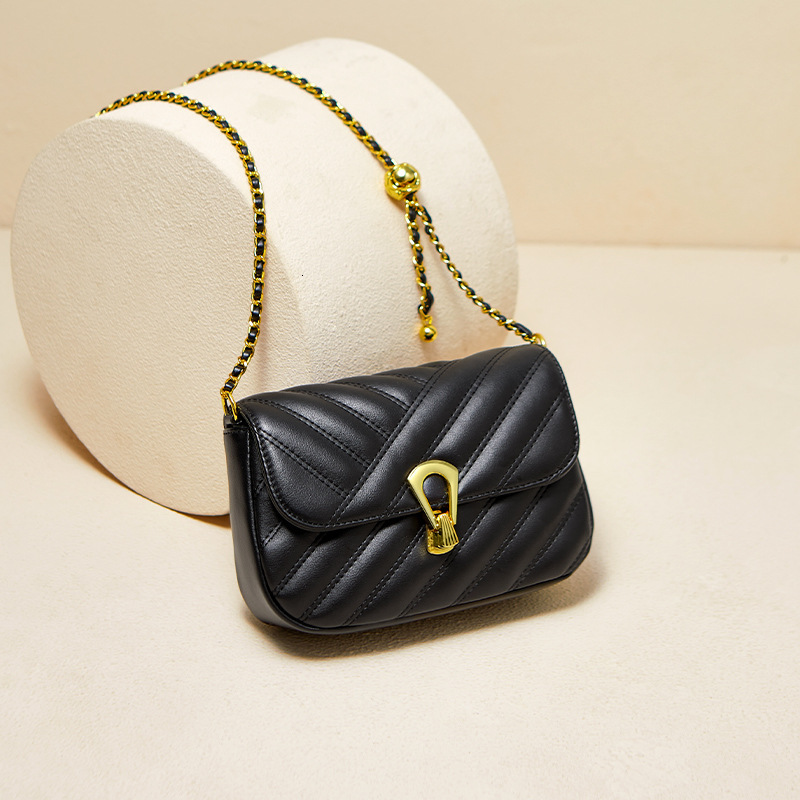 Designer Nalan Du 2025 New Genuine Leather Small Crossbody Chain Versatile Trendy Light Luxury Women's Bag