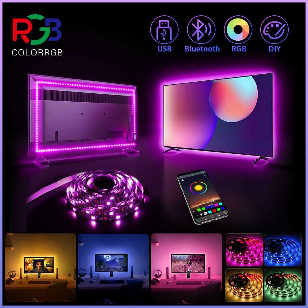 200ft smart LED light strip (2 rolls 100ft) bedroom color-changing RGB light with built-in microphone that can rhythm with music su Z250605