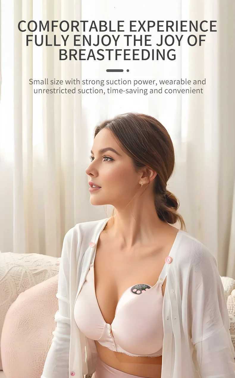 Wireless Electric Breastmilk Pump Handsfree BPA Free With Milk Level Monitoring Function Silent Intelligent Upgrade Breast Pump X250724