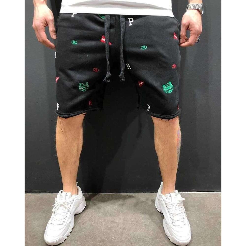 Summer New High Street Sports Fitness Shorts Loose Breathable Beggar Trendy Casual Pants for Men