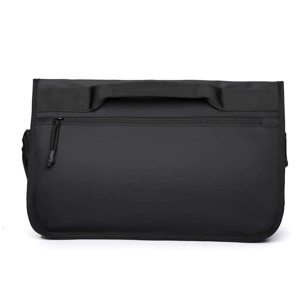 Messenger Large Capacity Oxford Cloth Shoulder Trapezoidal Business Trip Fashion Casual Crossbody Lightweight Computer Multi-Functional Men's Bag