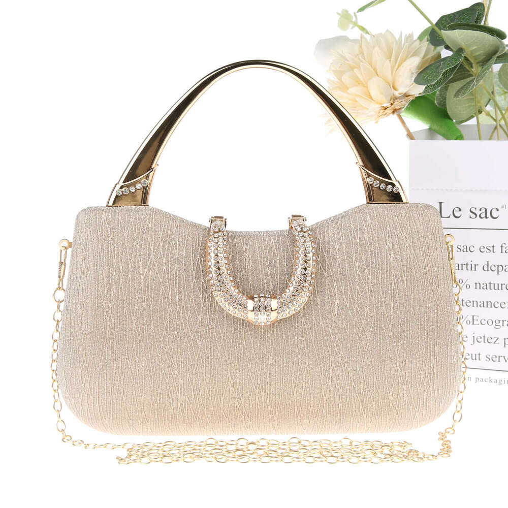 Designer Luxury Evening Diamond New Trendy Shiny Handbag for Women, Clutch Bag, Evening Dress Matching Small Square Bag