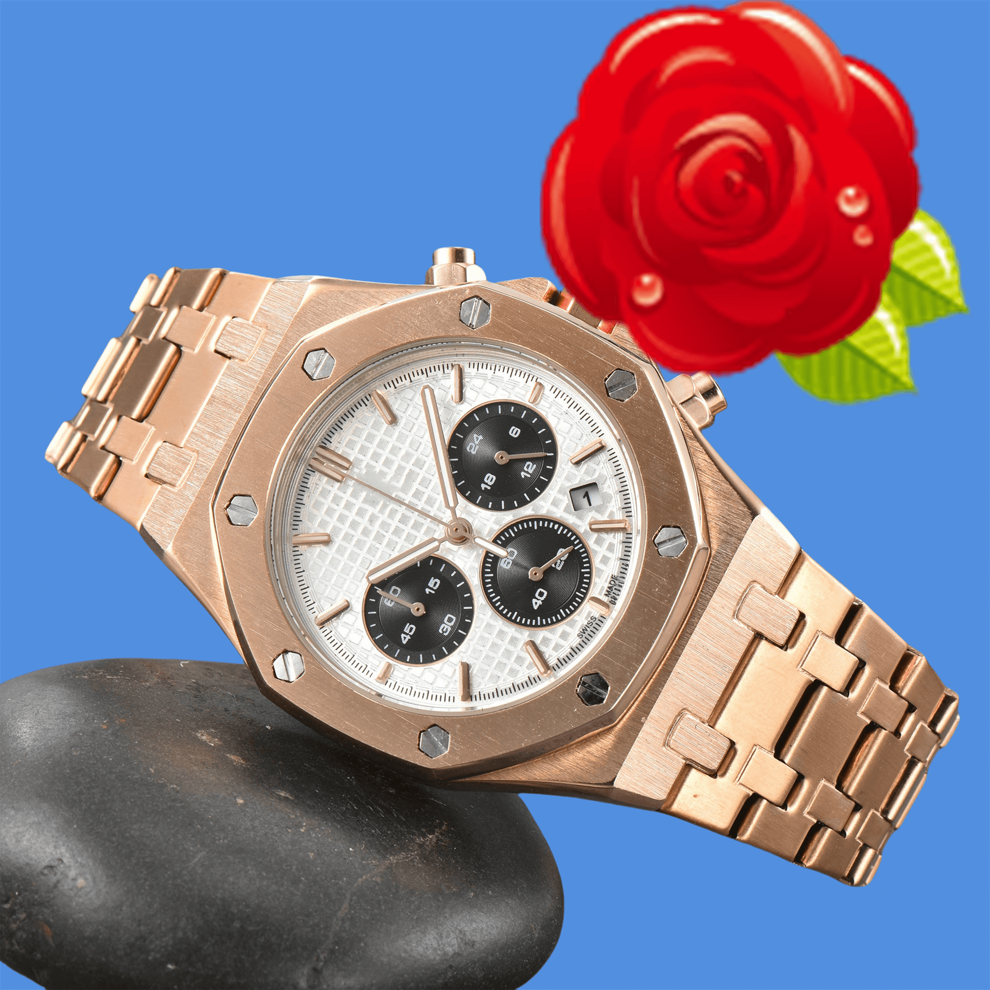 2026 TOP Brand Wristwatches Men's lady Watches Royaloak Wrist Watche quality quartz Movement Modern Sports Watche automatic Date 41mm Chronograph Watch bracele