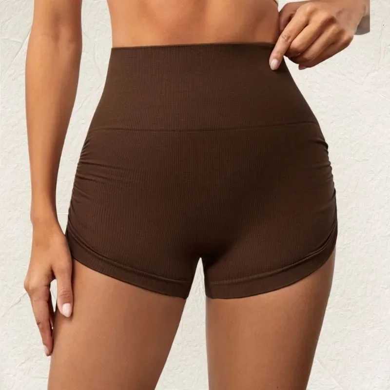 Womens Seamless Yoga Booty Shorts High Waist Butt Lifting Workout Hot Shorts Summer New Sport Shorts for Gym Running Cycling XJ250724