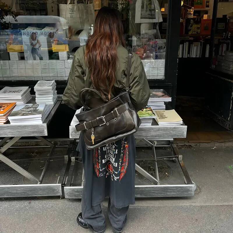 PU Leather Bucket Bags for Handbags and Purses New Shopper Large Capacity Tote Designer Women Shoulder Bag high-quality