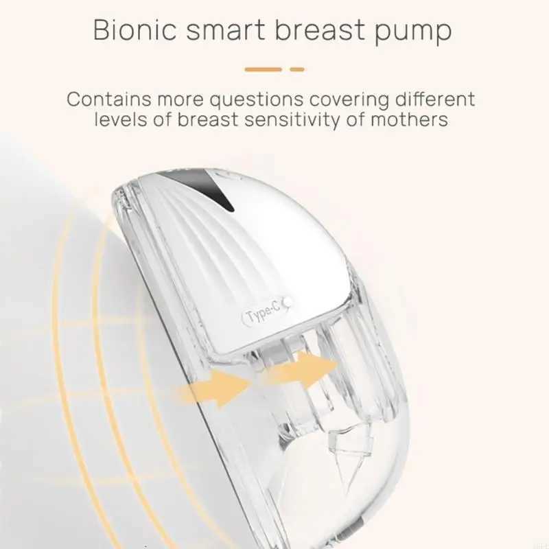 16FE Wearable Breast Pump with 4 Modes Electric Hands-Free Milk Collector Low Noise Portable Breast Pump Easy Operation X250724
