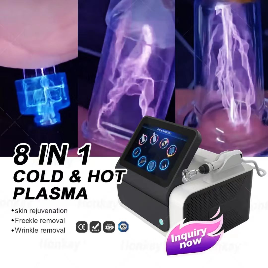 Newest Technology Fusion Plasma Cold Hyper Cold Jet Scalp Diamond Stamp Jet Ozone-Jet Plasma Machine Wrinkle Removal Plasma Skin Tightening Machine