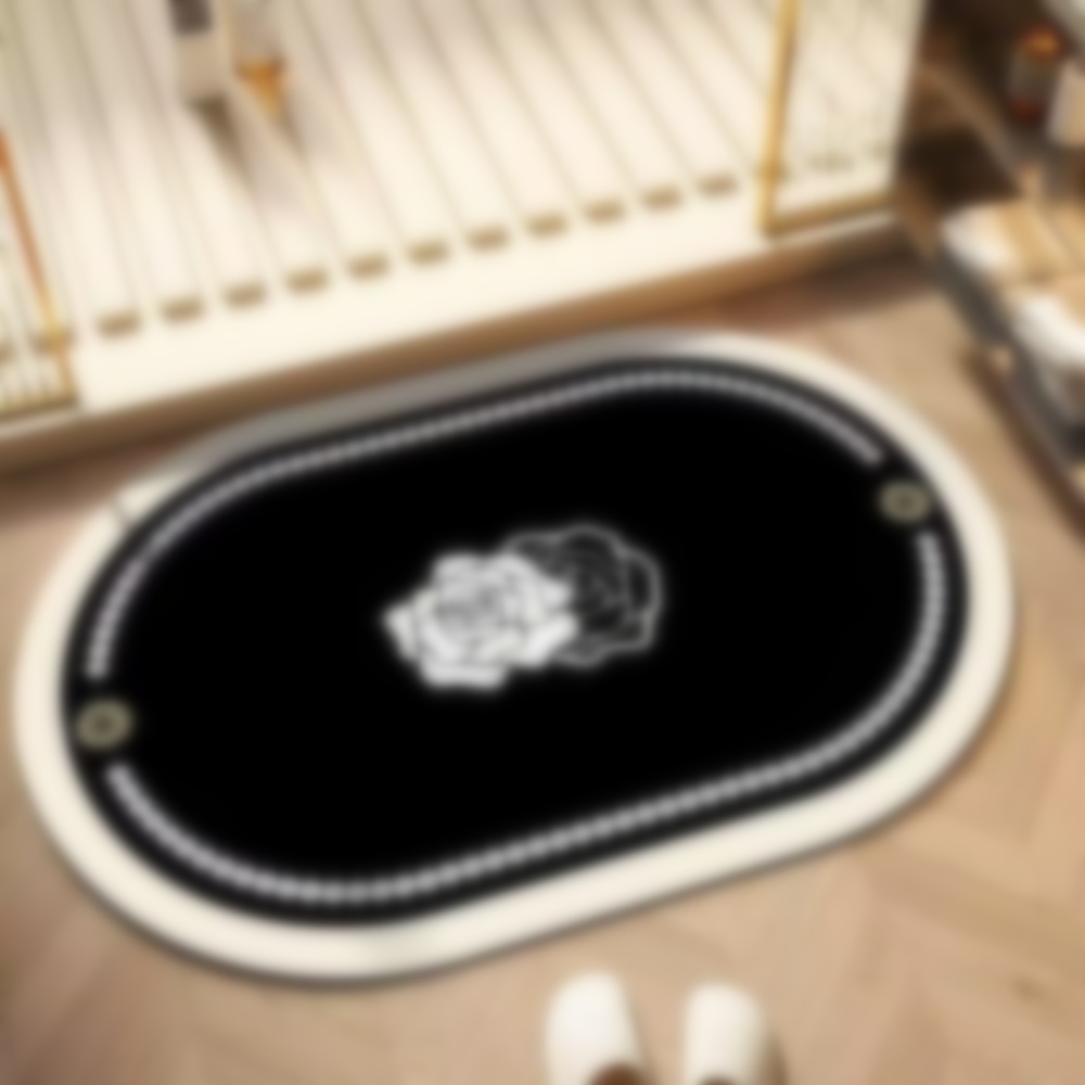 Designer carpet bathroom mat diatom mud non - slip toilet mat household bathroom entrance water - absorbing and dirt - resistant foot mat