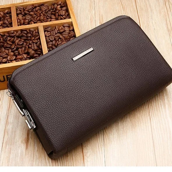 Mens Clutches Pu leather Password lock n mens wallet hand-held bag card bags handbags clutch purse bolsos 250723