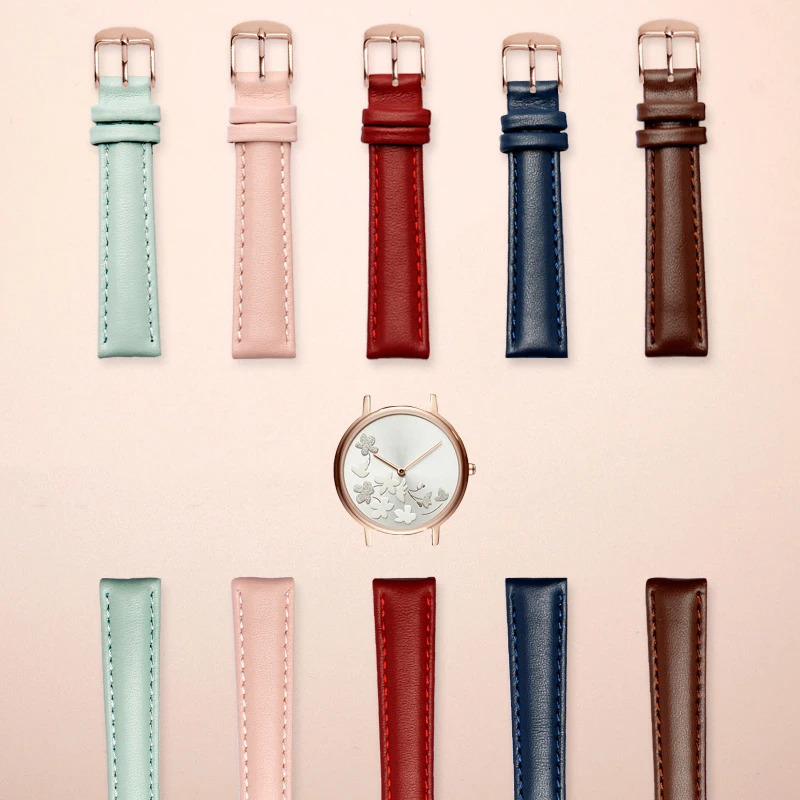 12mm 14mm 16mm 18mm 20mm Men Women cowhide Watch Band For Watch Strap Bracelet Accessories 250723