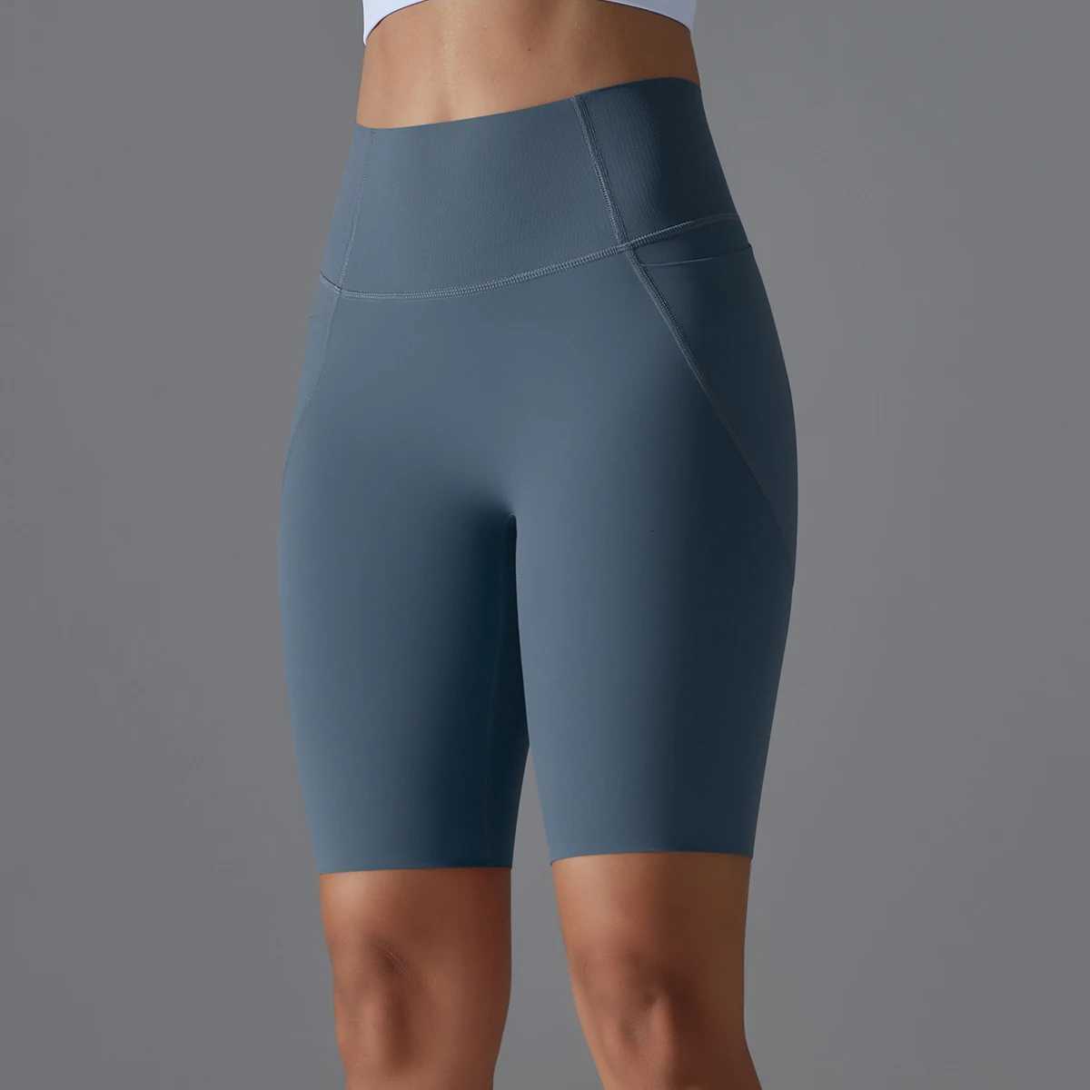 Yoga Gym Pockets Shorts Quick Drying Jogging Active Cycling Workout Gym Shorts Workout Gym Shorts Fitness High Waist XJ250724