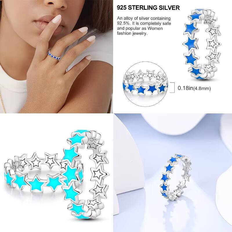 MULA Factory DIY 925 Sterling Silver Design Fine Rings Jewelry Colorful Engagement Party Ring with Zircon Gift Moissanite Ring