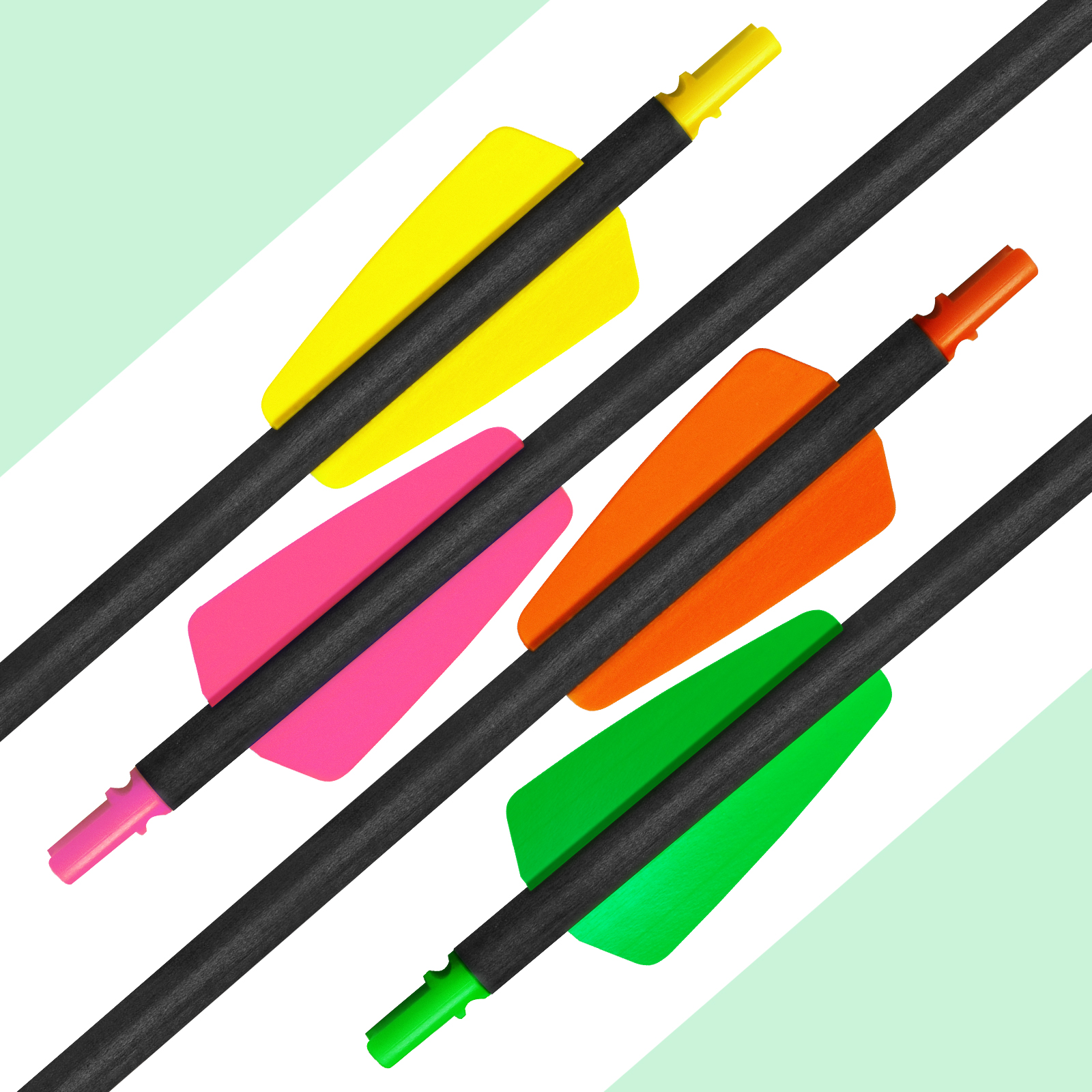 Crossbow Bolts without Arrowheads Crossbow Arrows Carbon 7.5 inch Hunting Arrows without Arrowheads 12 PcsHalf-Moon Nocks Archery Arrows