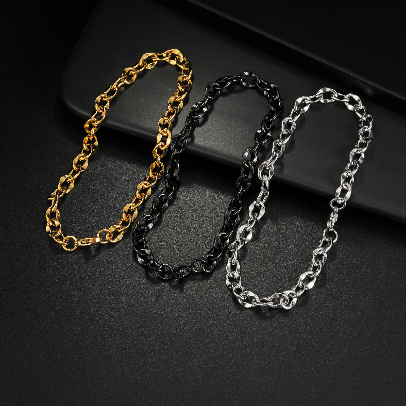 Stainless Steel Cuban Twist Chain Bracelets: Stylish & Long-lasting Mens Fashion Statement