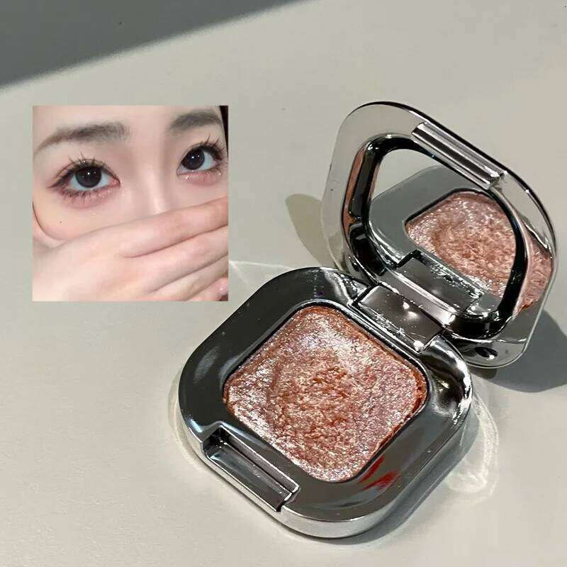 Monochrome Square Eyeshadow Metallic Gold Bronze ple Dia Brightening Mashed Potato Glitter Highlighter Eye Shadow Palette X250723 X25