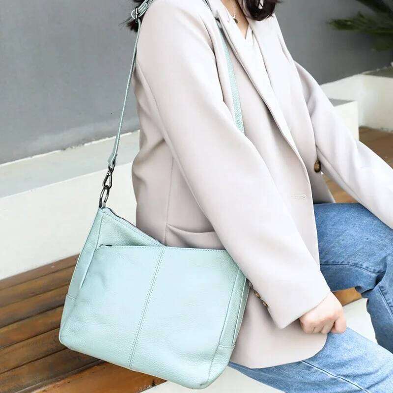 2025 New Women's Genuine Soft Cow Leather Crossbody Convertible Shoulder - Spacious & Effortless Quality Bag For Commuting