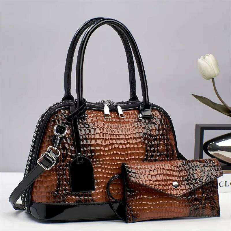 Women's Bags Designer Trend Two Piece Set Women's Layers Brand Tote Bag Leather Handbags Designer Ladies Crossbody Shoulder Bags