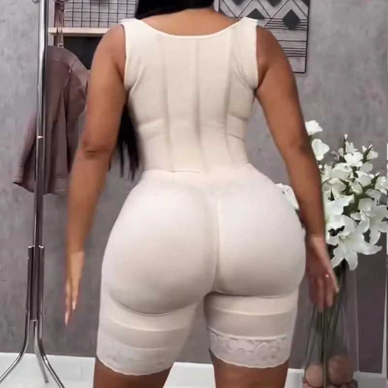 Women High Compression Bodysuit Colombian Shapewear Original Hook Eye Closure Tummy Control Thigh Trimmer Bodyshaper W250724