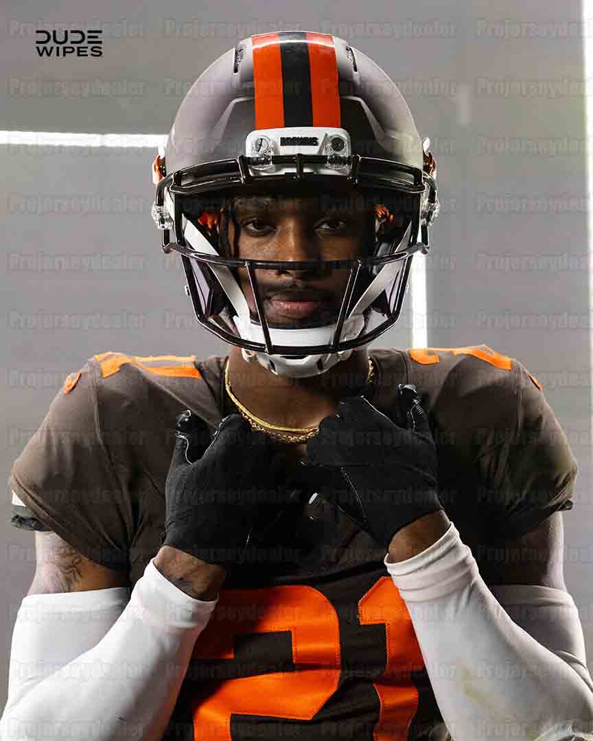 Custom Jersey 12 Shedeur Sanders 2025 All Brown Football Nick Chubb Jerome Ford Jerry Jeudy Grant Delpit Denzel Ward Myles Garrett Joe Flacco