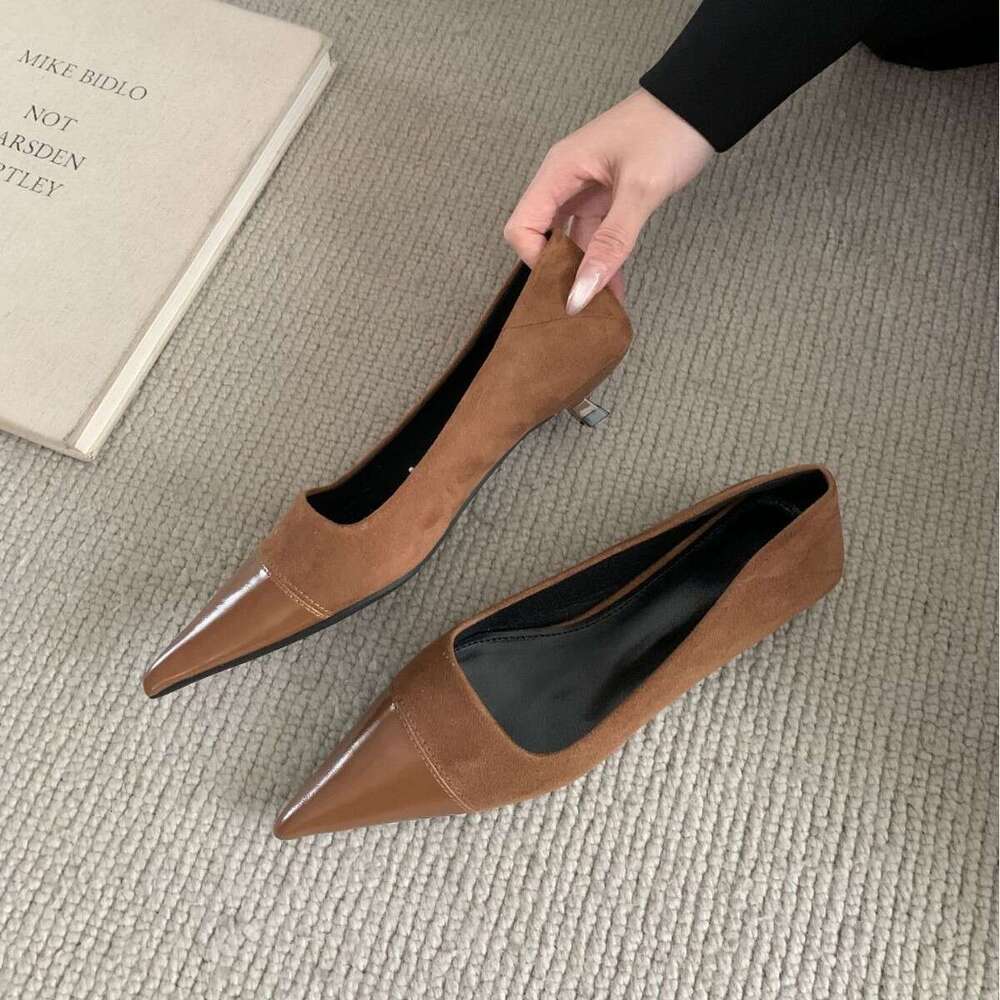 French Style Pointed Toe Single Solid Color High Heels, Elegant Thin Heels Women, Versatile Professional Work Shoes for Women