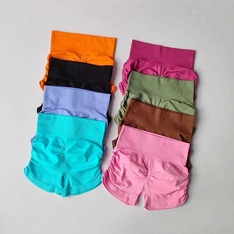 igh Waist Womens Yoga Fitness Shorts Tight Fit Abdominal Slimming Lifted Buttocks Three Part Pants Exercise Clothing XJ250724