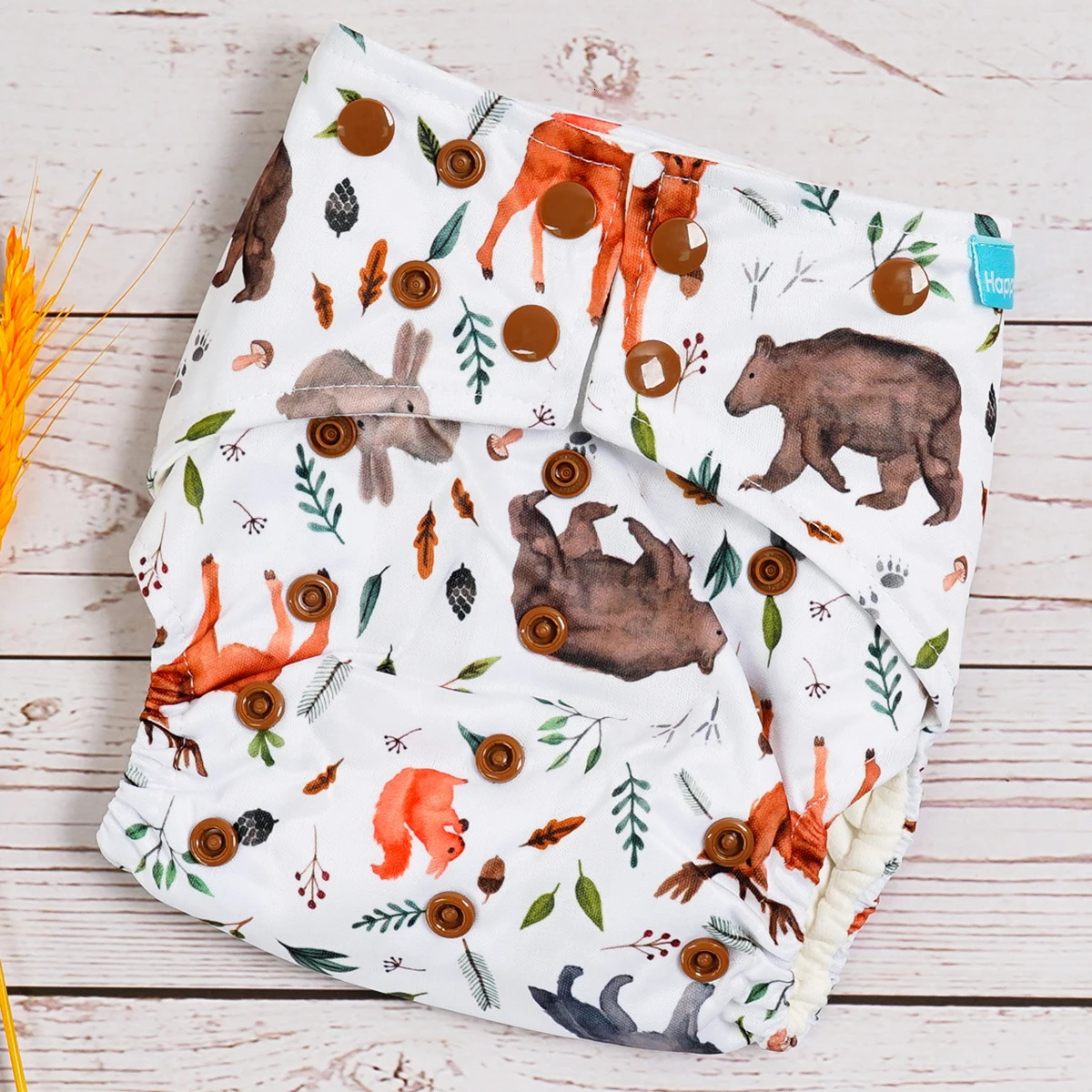 Happyflute Organic Cotton Pocket Diaper Washable Reusable Recycled Baby Cloth For 315kg Baby 250724