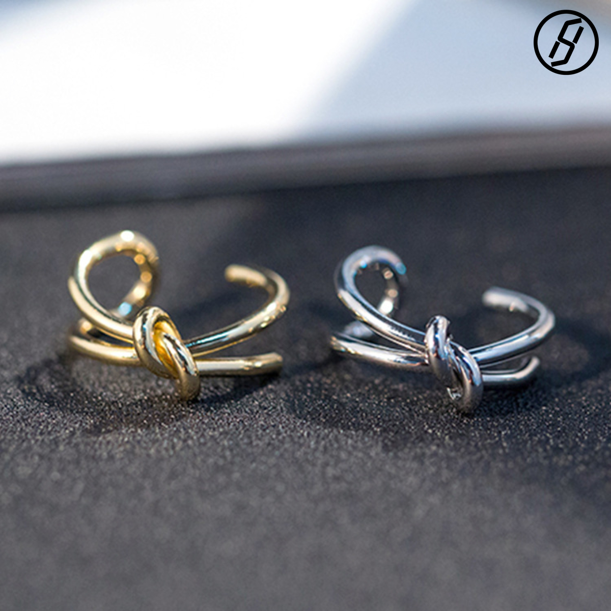 Hot Sale Trend Ring Jewlery Designer for Women Japanese and Korean Simple Women's Knotted Ring Accessories Korean Style Fashionable Index Finger 