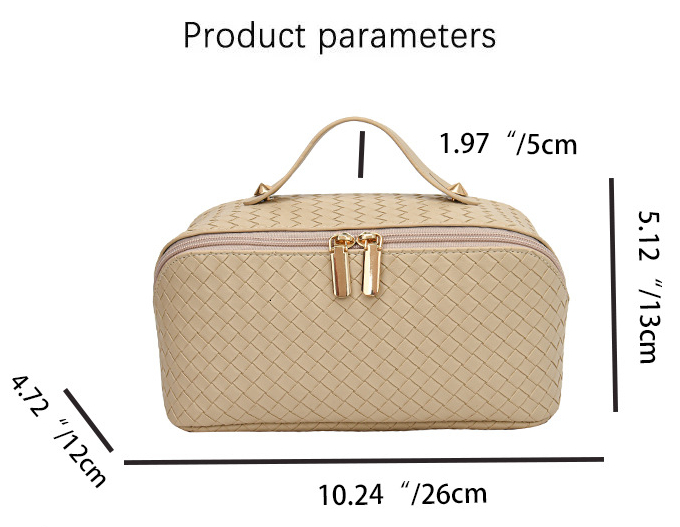 Designer Bag New Woven Pattern Makeup Luxury Bag Bag For Women, Large Capacity, Portable, High-end Feel, Super Popular Travel Makeup And Toiletries Or