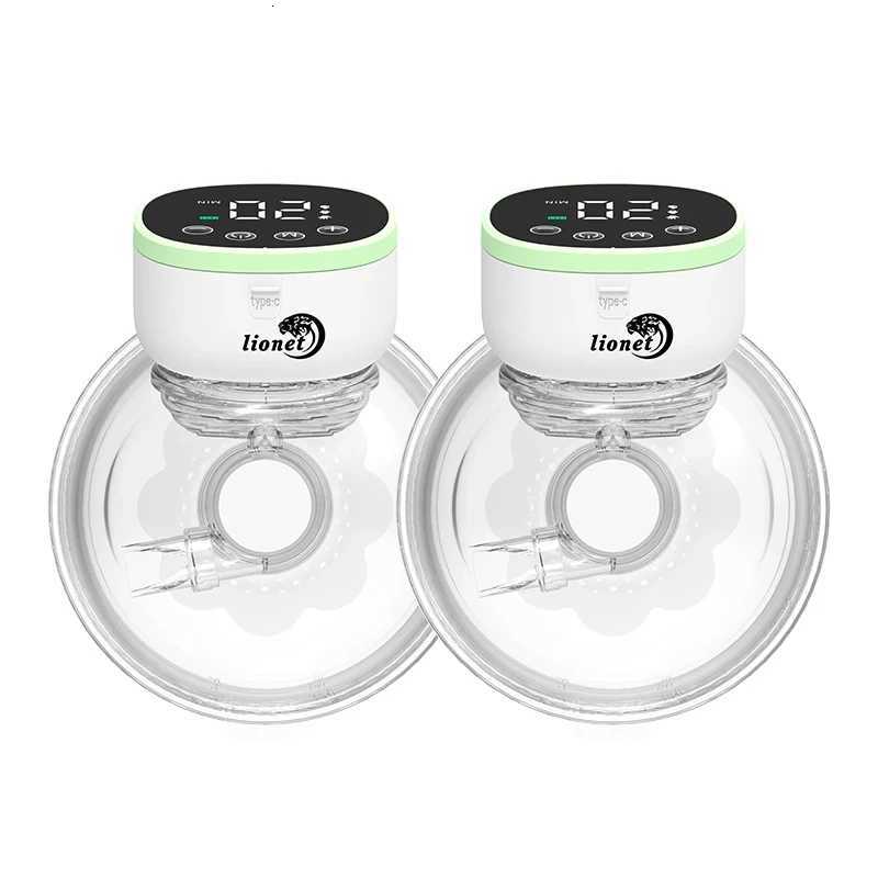 2/1pcs Wearable Breast Pump BPA-free Portable Electric Breast Pump Hands Free Low Noise Milk Collector for Breastfeeding X250724